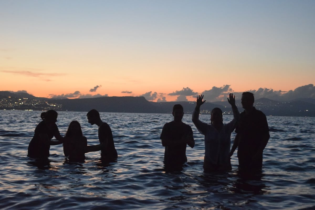 Day 3, Baptisms, Sea of Galilee